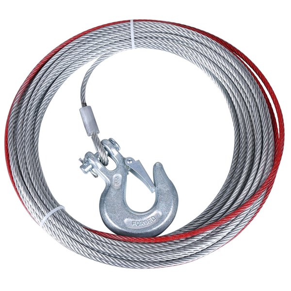 Bulldog Winch Wire Rope, 3/16" x 50', replacement for 12001 20385